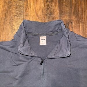 Men's Gray 1/4 Zip Up Sweater